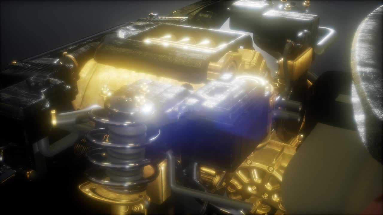 자동차에서 볼 수 있는 엔진과 다른 부분