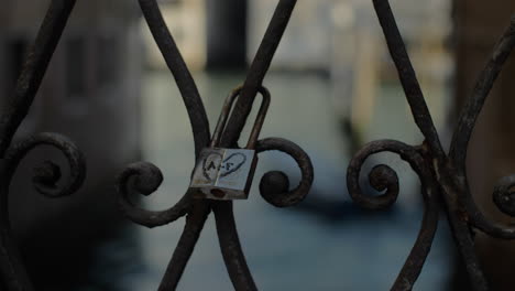 Love-padlock-on-the-bridge-in-Venice-Italy