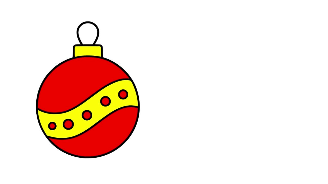 Animation of a Christmas decoration