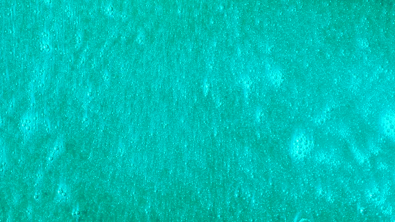 유리색 액체 텍스처와 거품