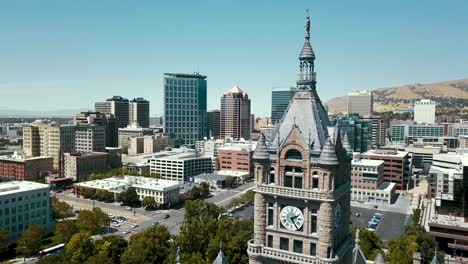 Washington-Square-Clock-Tower-Und-Historisches-Gerichtsgebäude-Des-Staates-Utah