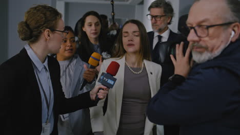 press conference or interview