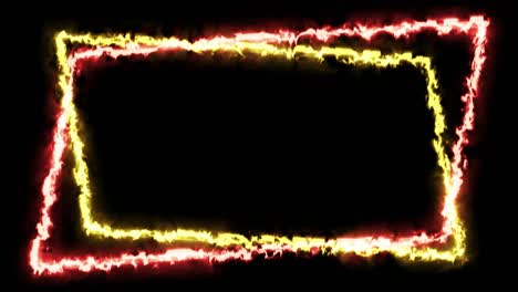 Ein-Rahmen-Bestehend-Aus-Zwei-übereinanderliegenden-Großen-Parallelogrammen,-Der-Schnelle-Bewegungen-Vor-Einem-Dunklen-Hintergrund-Darstellt