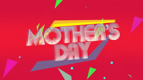 Colorful-geometric-Mother's-Day-design-celebrates-with-stylized-shapes