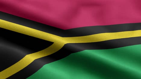 closeup waving loop 4k national flag of vanuatu