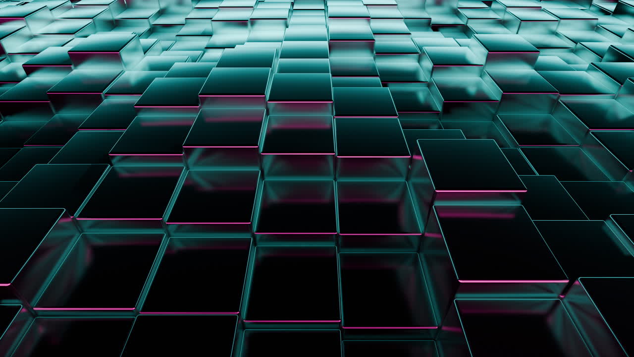 patrón de cubo metálico abstracto