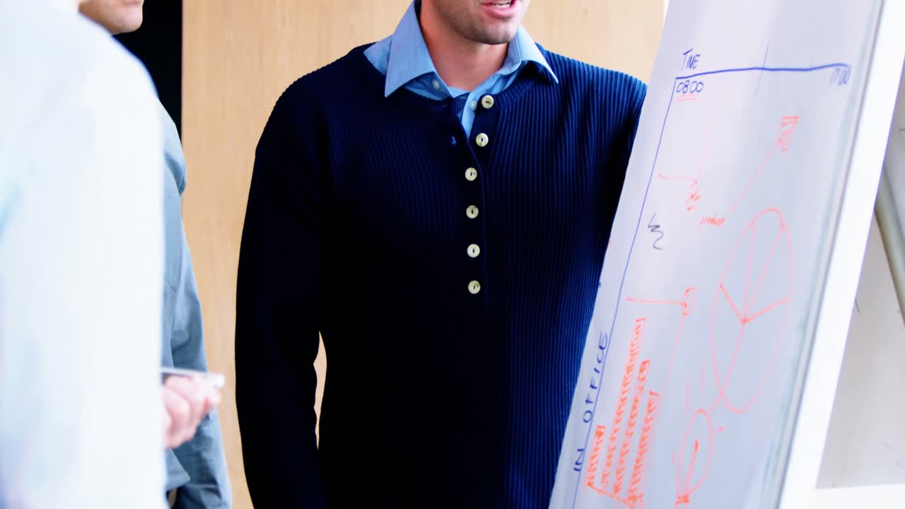 ejecutivo haciendo una presentación