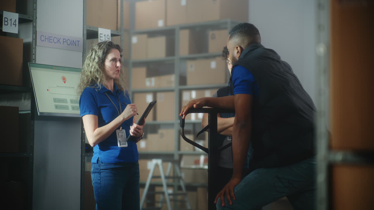 reunión del personal del almacén