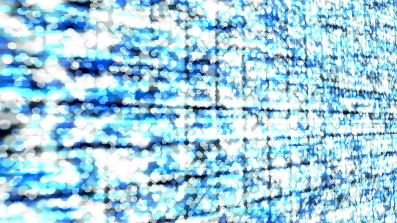 círculo geométrico abstracto punto perspectiva vista de color azul patrón brillante fondo panorámico en movimiento, sin costuras de bucle animación 4k