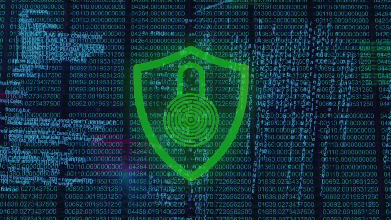 icono de candado de seguridad contra el procesamiento de datos