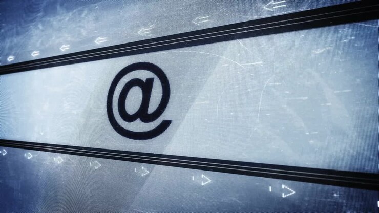 Email symbol and arrows, digital communication concept animation