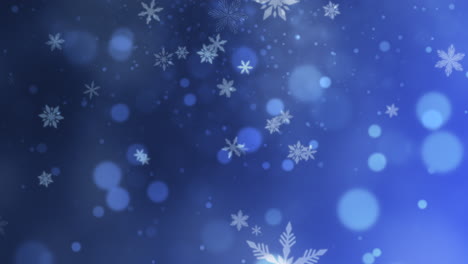 Abstract-purple-bokeh-and-snowflake-falling-1