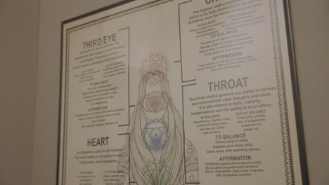 the display on the wall examines human functions using a diagram