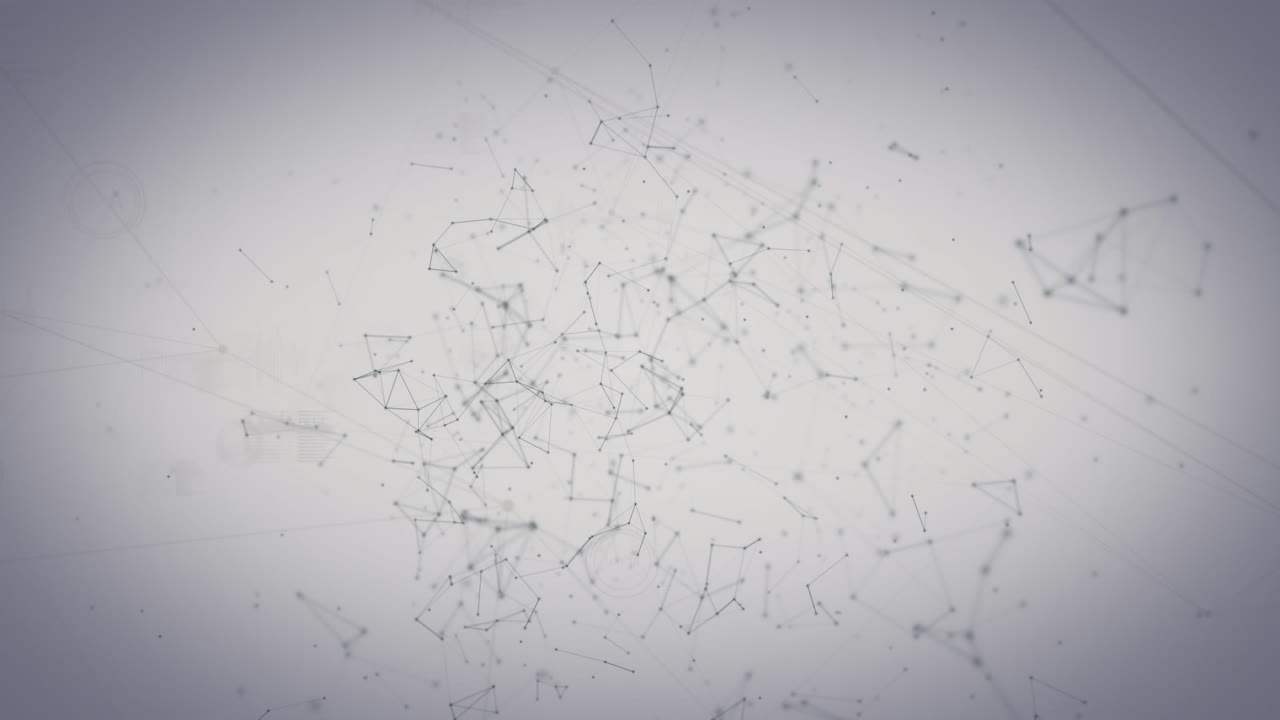 Animation of data processing over shapes