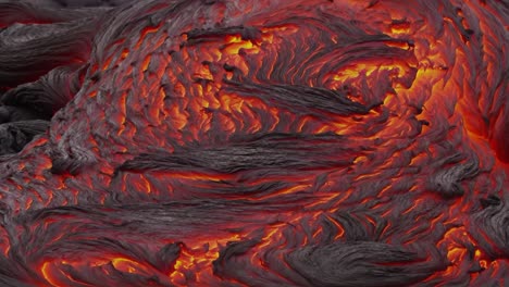 flujo de lava derretida