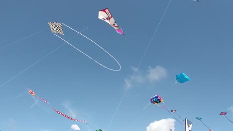 Kite-festival-in-Huntington-Beach,-California.-3-9-19