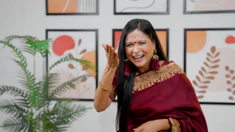 Indian-woman-laughing-at-someone