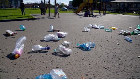 littered playground