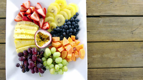 various fruits in tray