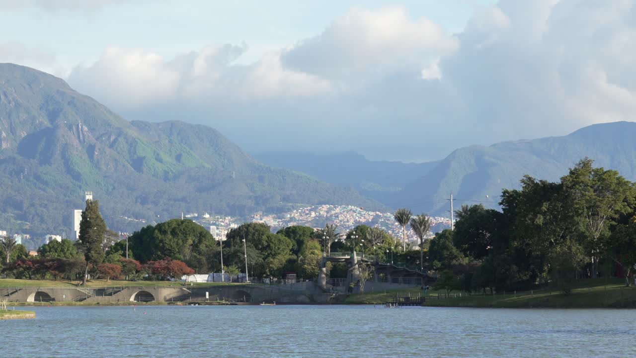 Colombia Bogotá Simon bolivar Park green space lake water South Latin America