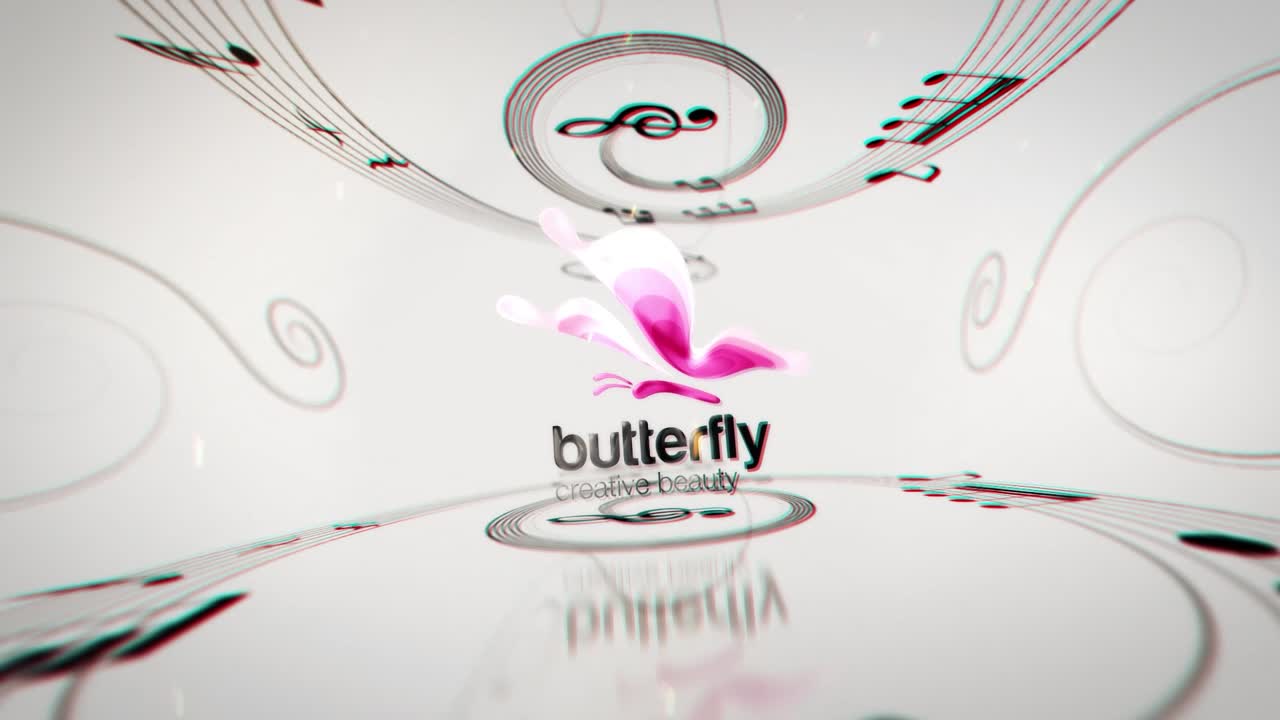 Butterfly Music Logo Design