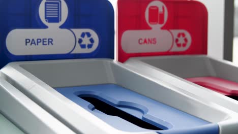 recycling bins