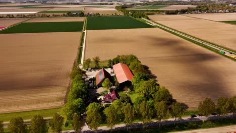 Dutch Farmland Aerial View