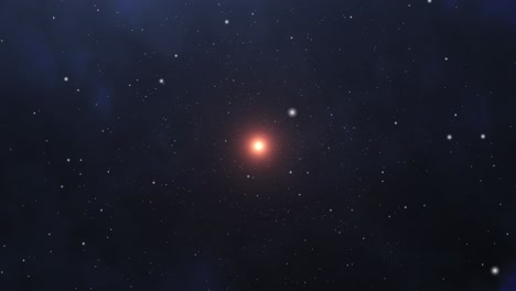 una estrella brillante que brilla en el universo