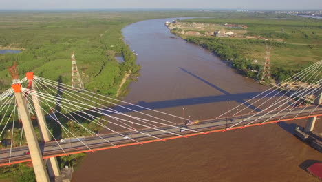 aerial video of bridge