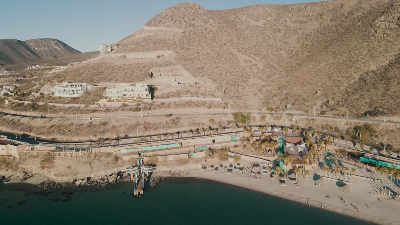 Vista della spiaggia di La Paz in Messico