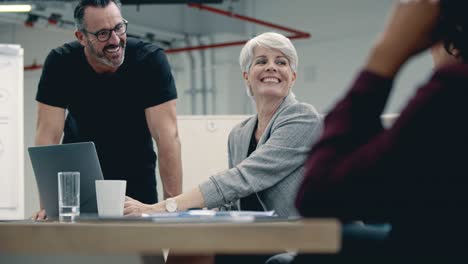 business people having a meeting in a modern office