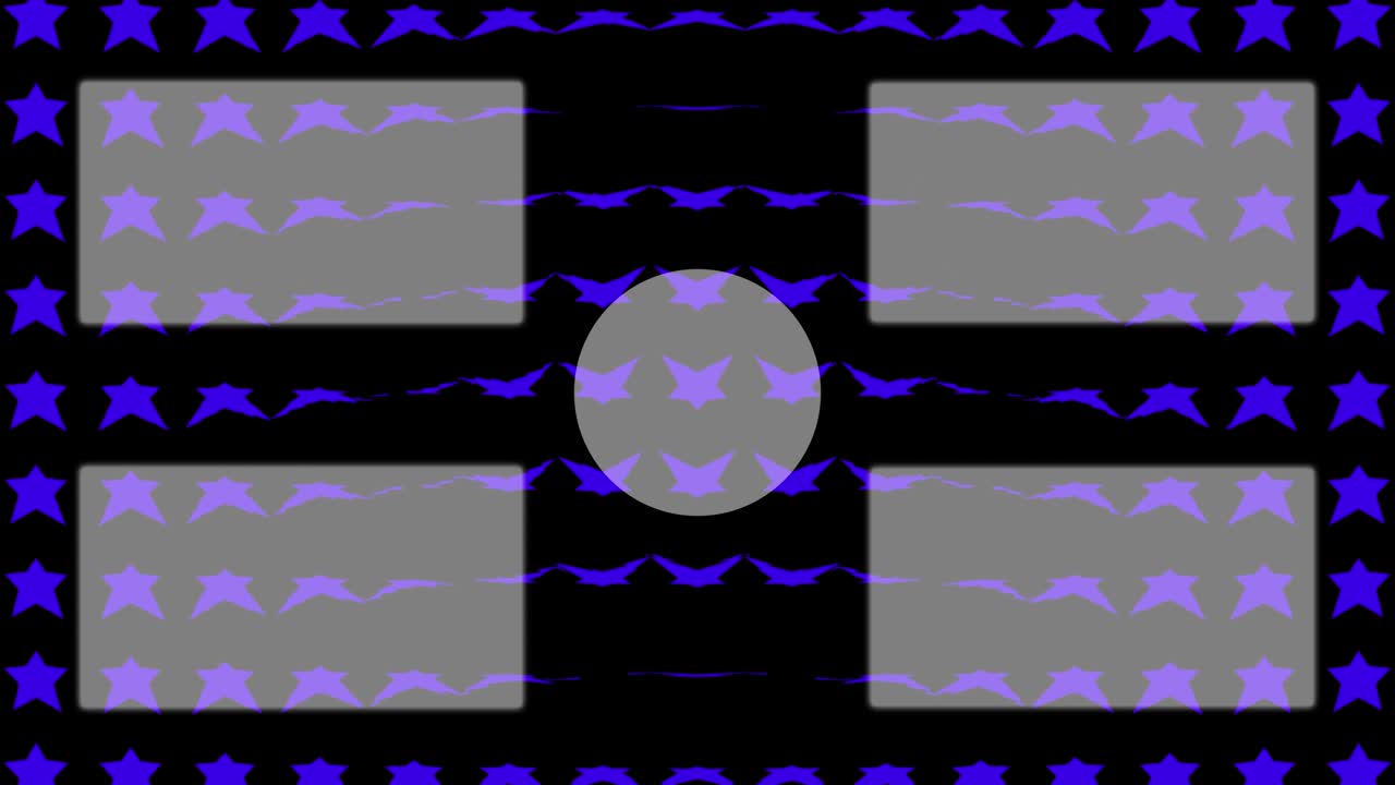 tarjeta de final de onda de estrella pantalla de final de gráficos de movimiento