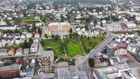 Aerial-View-of-Tromso,-Norway