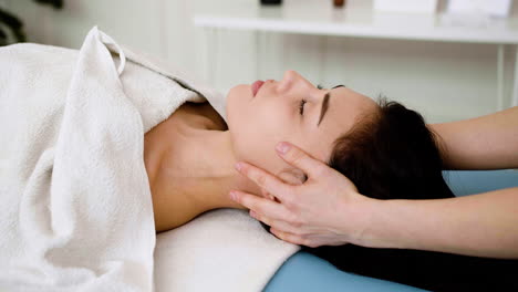 woman receiving a massage