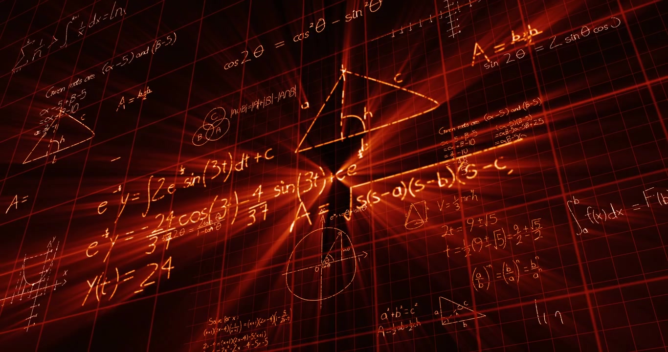 Fórmulas matemáticas en pizarra