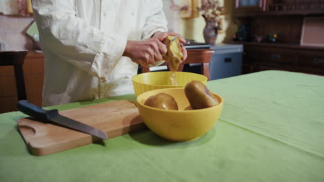 the humility of being a chef assistant and peeling potatoes before service