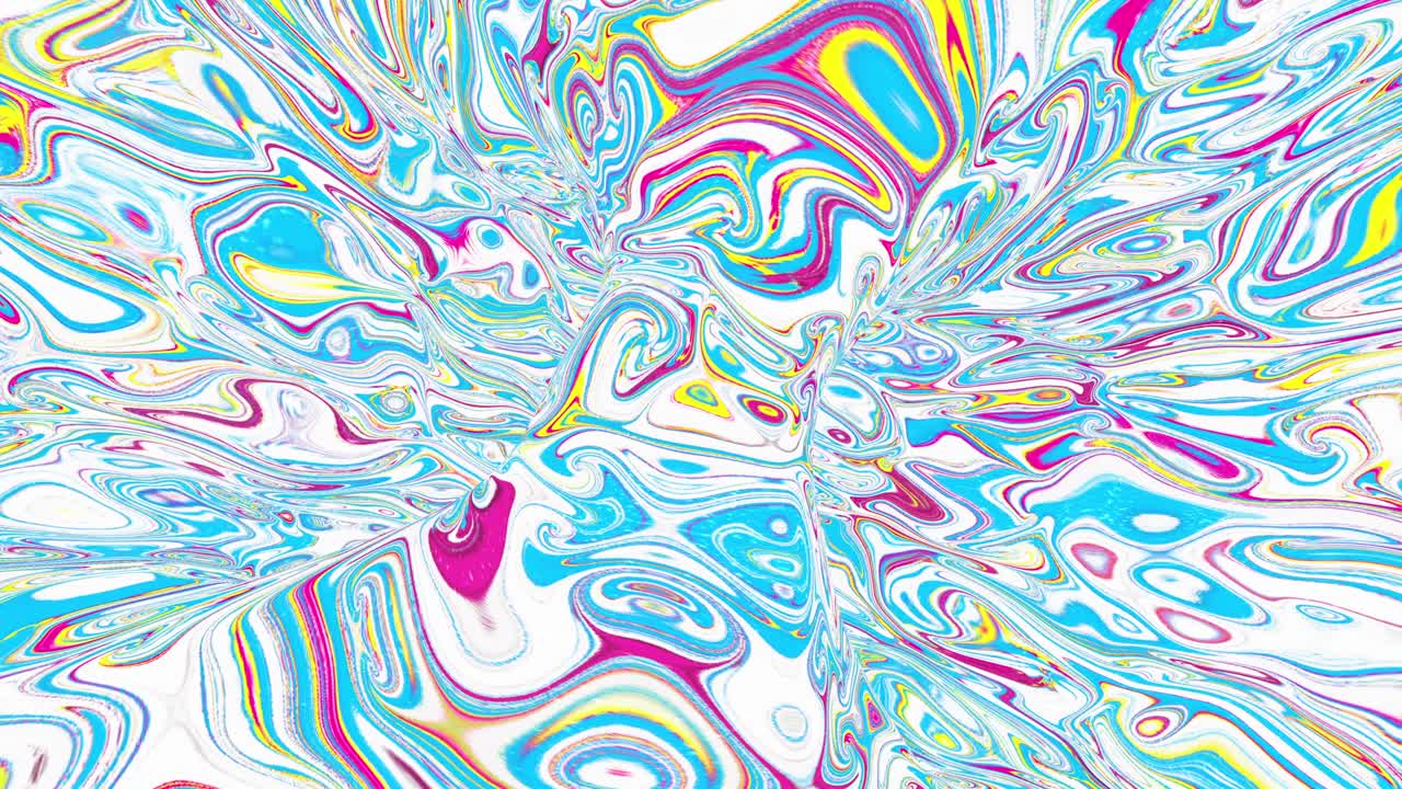 다채로운 지도와 함께 토러스 모양의 회전의 3d 렌더링, 4k 추상 애니메이션