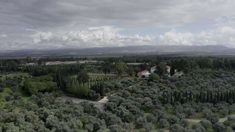 aerial view of the baháʼí gardens