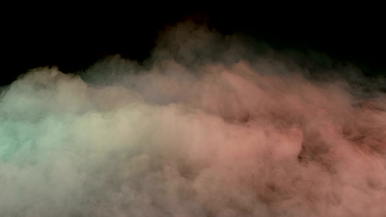 현실적인 건조 얼음 연기 구름