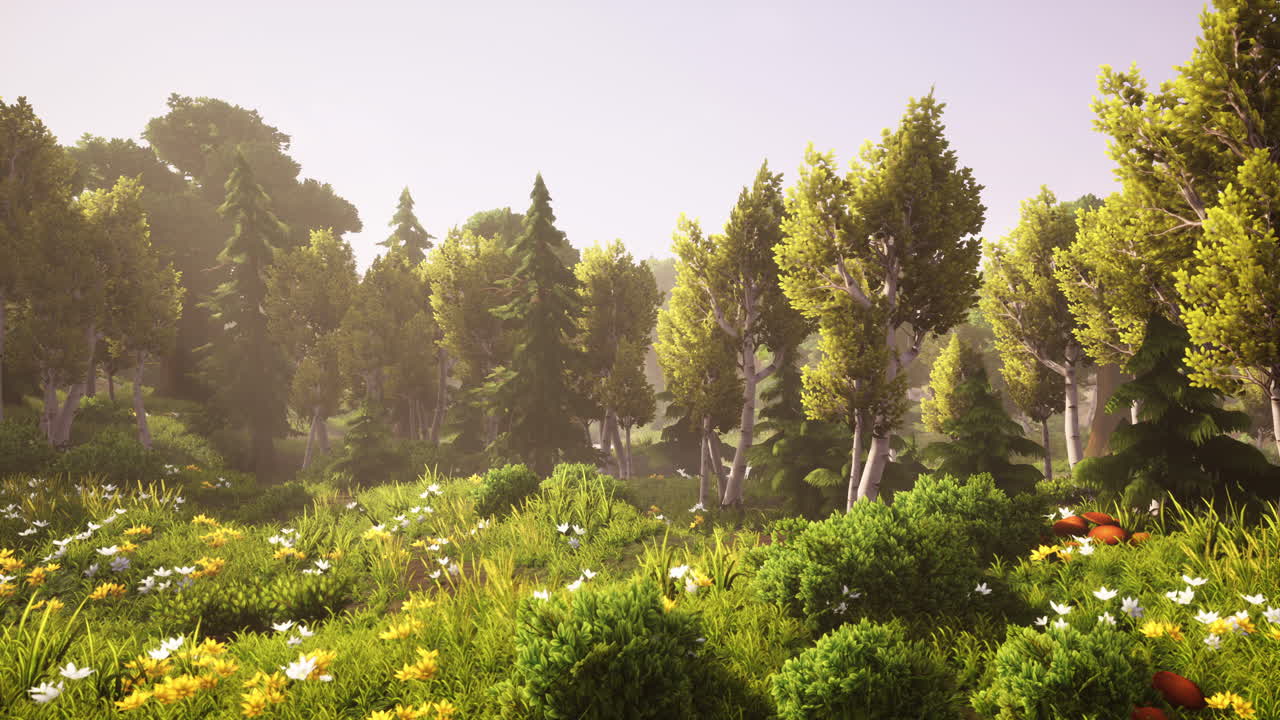 восход солнца в туманное утро