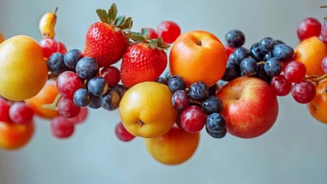 assortment of fresh and colorful fruits
