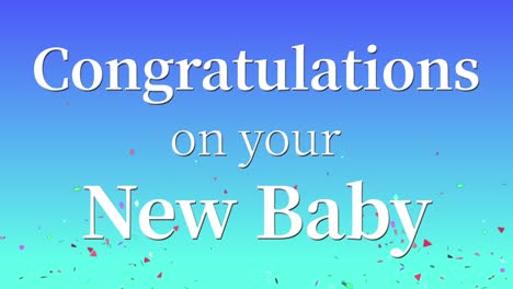 congratulations on your new baby message text animation motion graphics