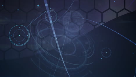 animation of network of connections over dark background