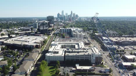 Construction-in-Charlotte-with-crane-in-shot