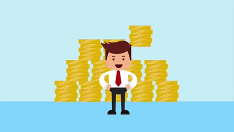 businessman financial money