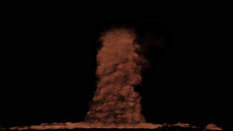 brown dust cloud explosion