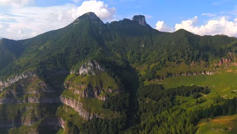 experience the breathtaking beauty of the dolomites in italy through stunning drone footage that captures their majestic peaks and lush valleys from above.