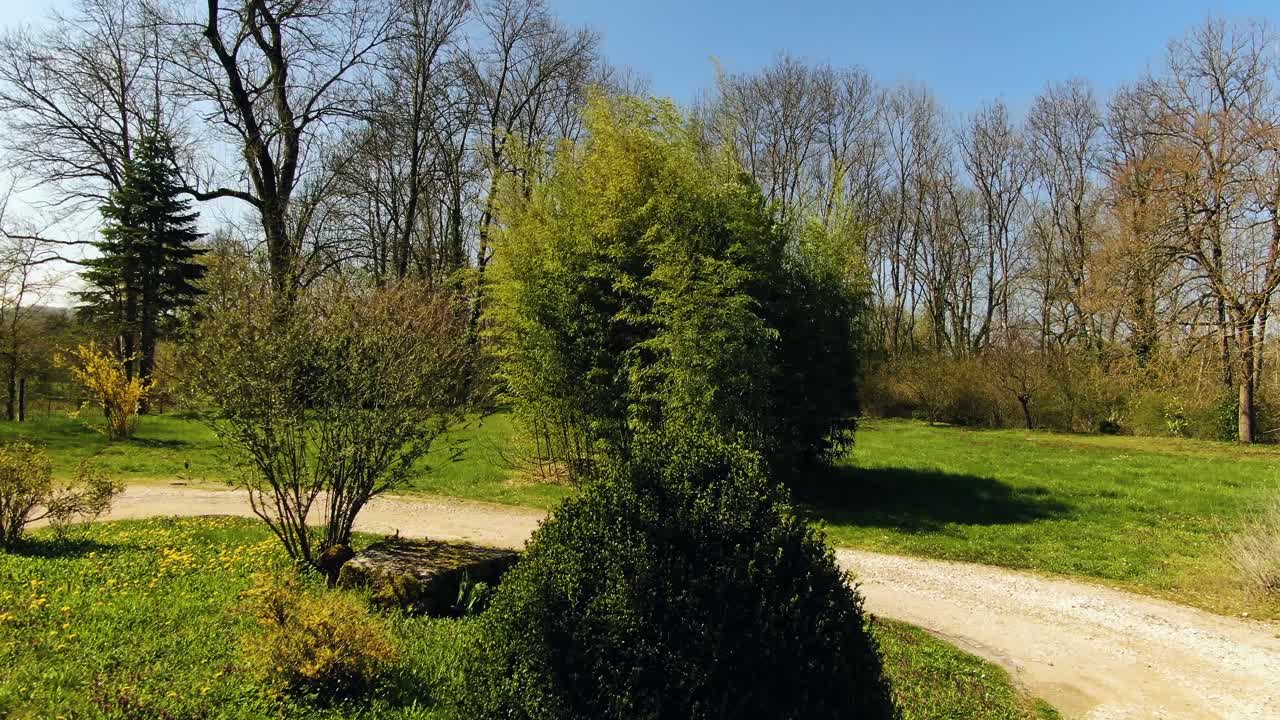 Strada sterrata in fattoria