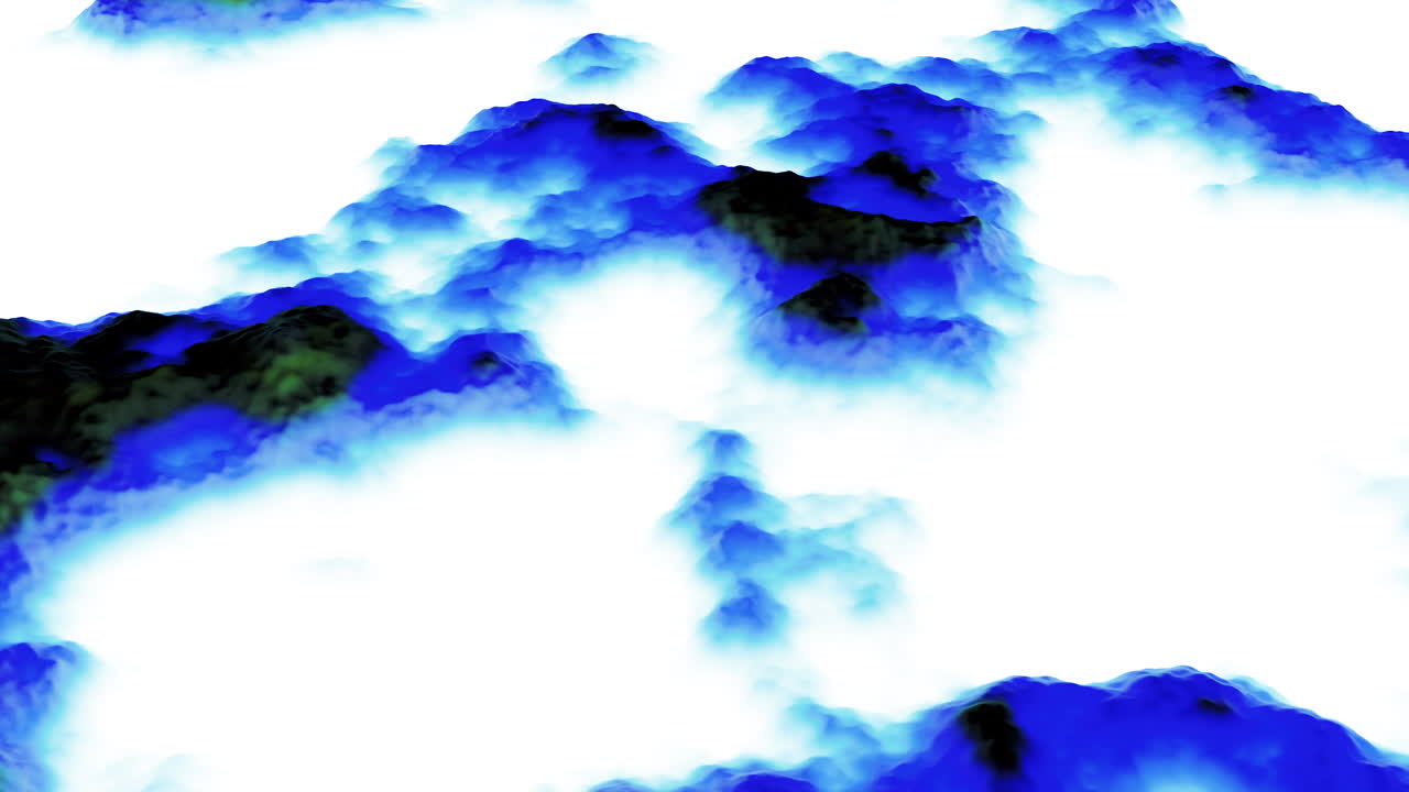 paisaje montañoso de niebla