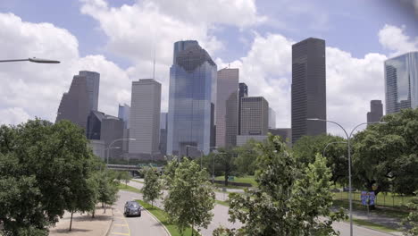 Downtown-Houston-in-the-summertime